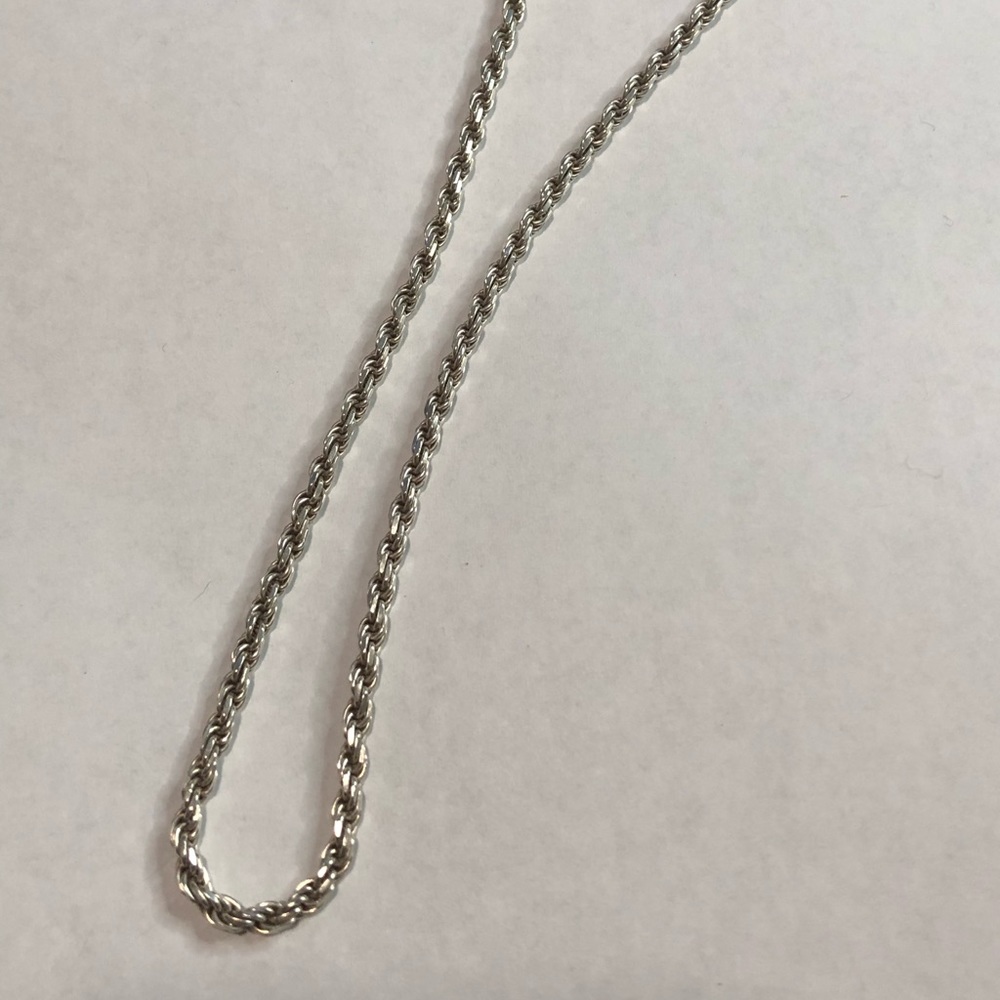 925 Italy silver rope chain